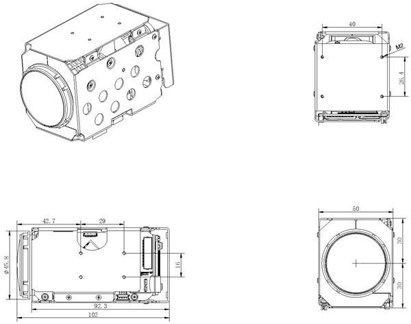 iDS-2ZMN3009N外形尺寸 iDS-2ZMN3009N外形尺寸