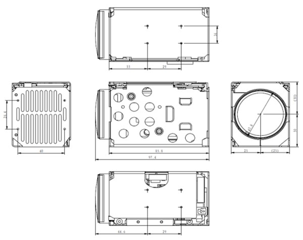 DS-2ZMN3007(D)外形尺寸 DS-2ZMN3007(D)外形尺寸